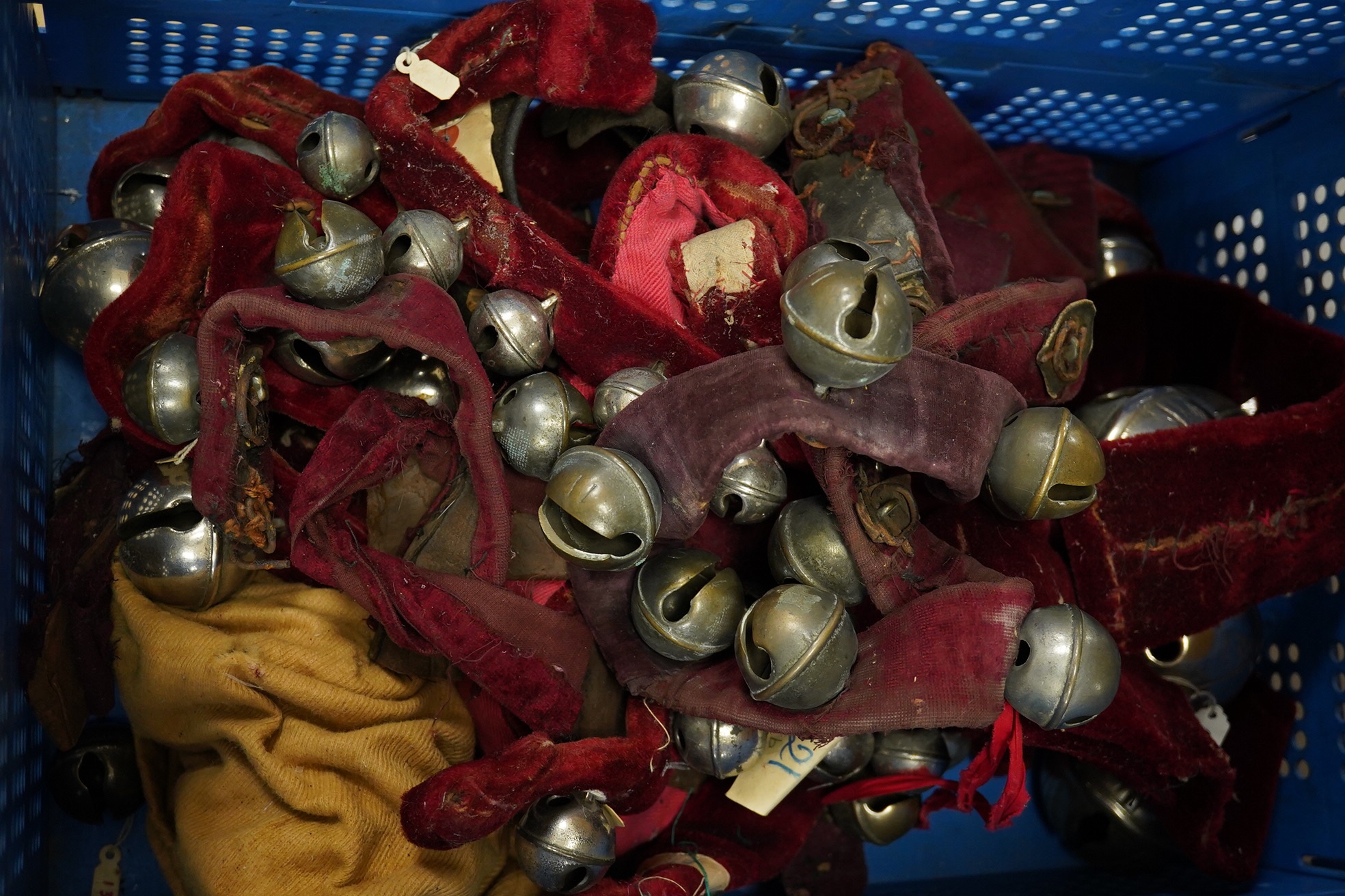 A large collection of acoustic musical bells. Condition - fair